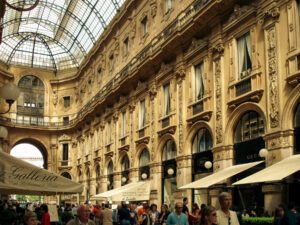 Inside Galleria Vittorio Emanuele